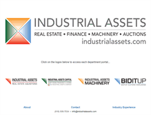 Tablet Screenshot of industrialassets.com